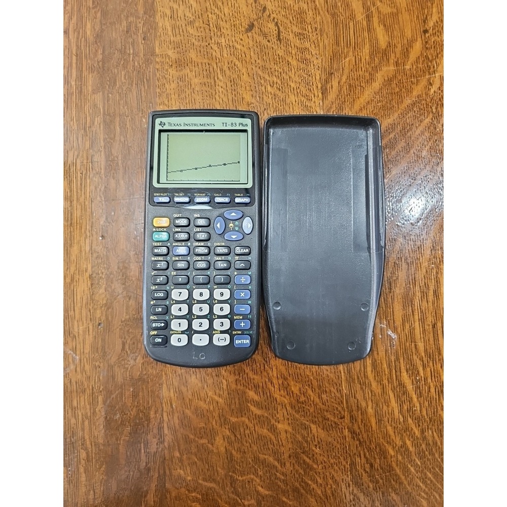 Texas Instruments TI-83 Plus Calculator Tested‎ Working w/ Cover